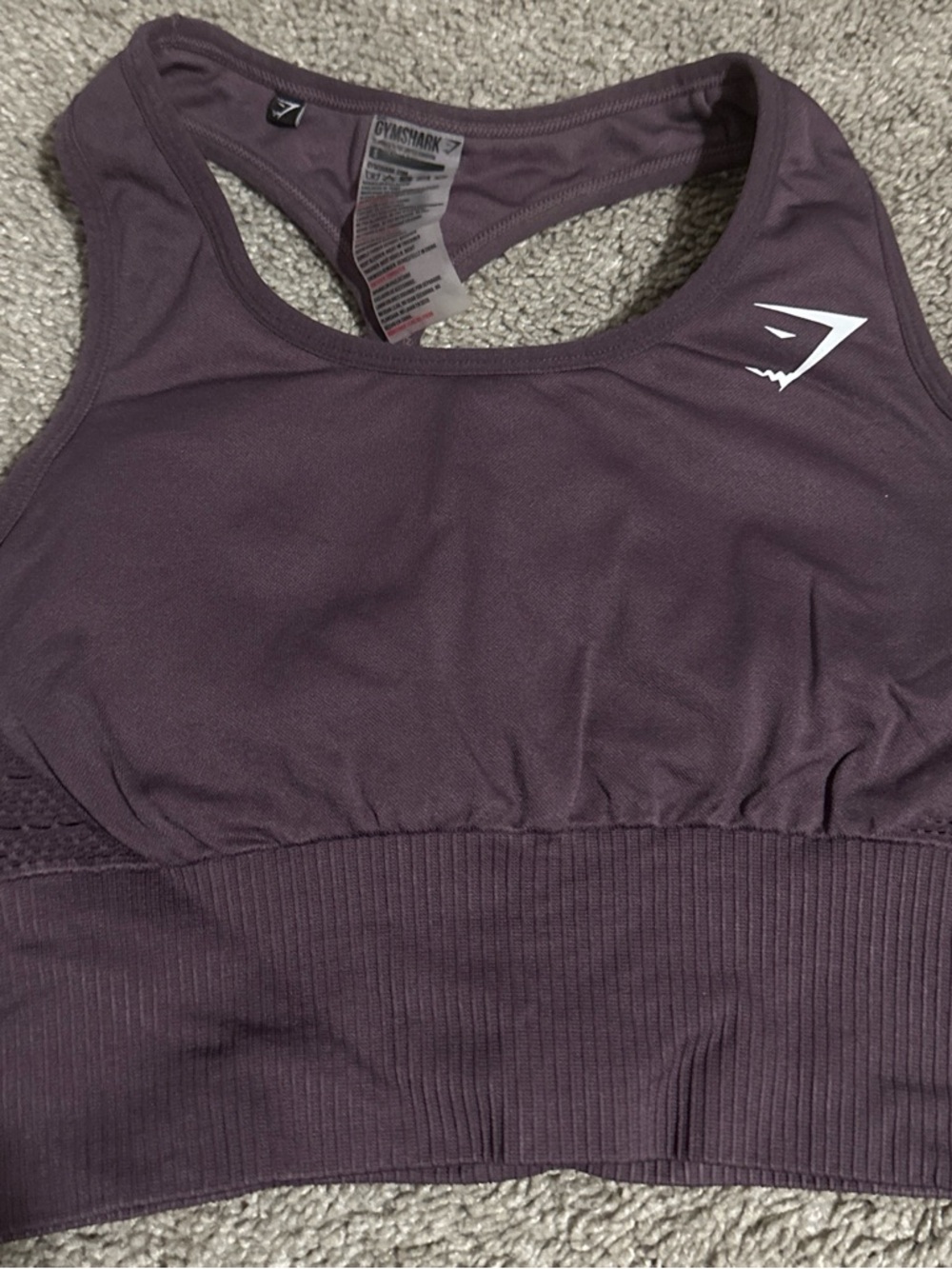 Gymshark Seamless Racerback Sports Bra - Plum